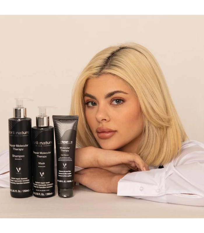 Abril et nature Mini Pack Molecular Therapy restauración y reparación inmediata del cabello Gran oferta