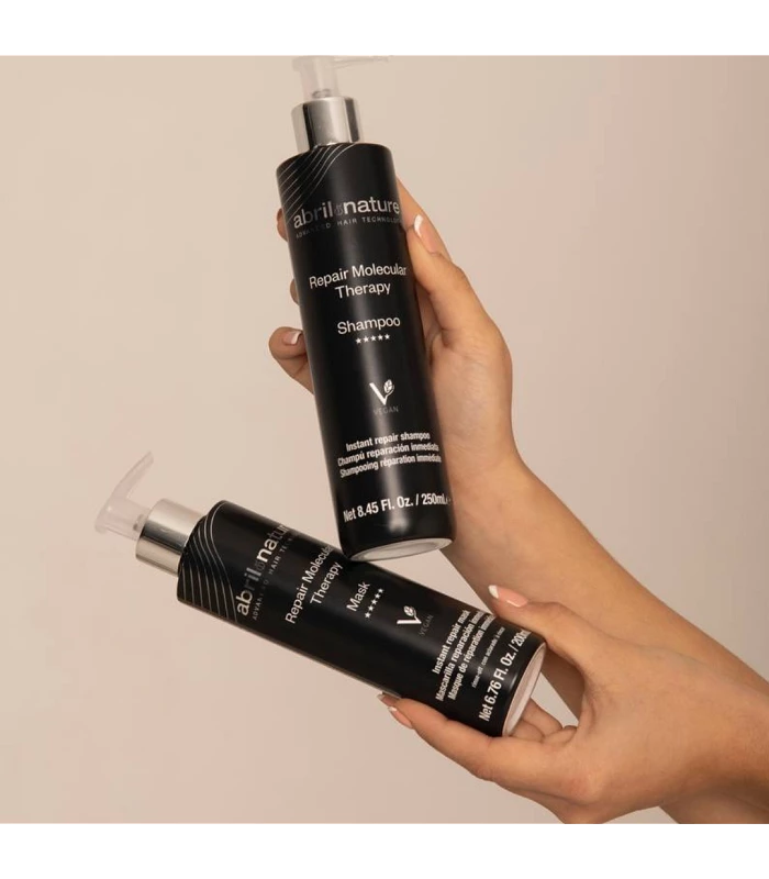 Abril et nature Mini Pack Molecular Therapy restauración y reparación inmediata del cabello Gran oferta