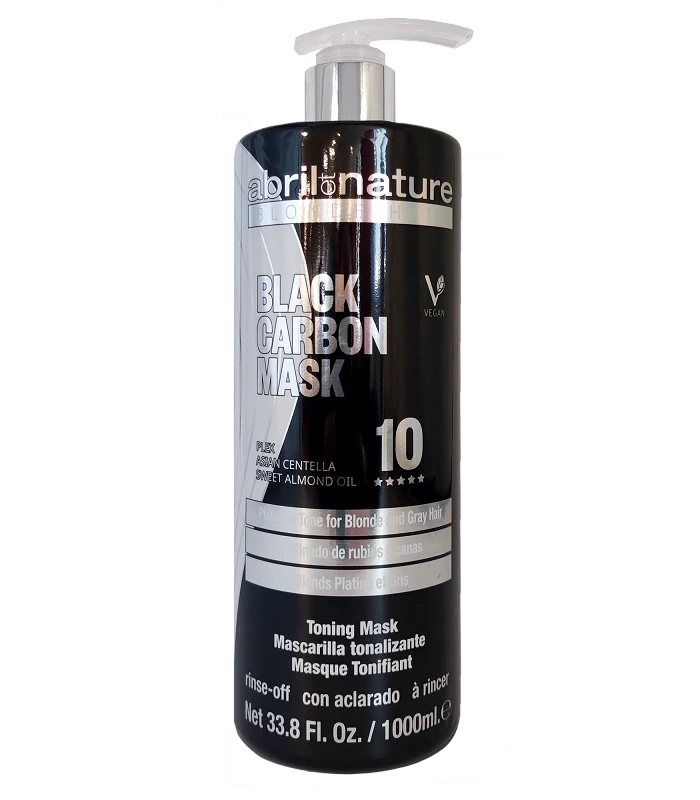 Abril et nature Mascarilla Black Carbón especial rubios canas decolorados 1.000ml Última moda