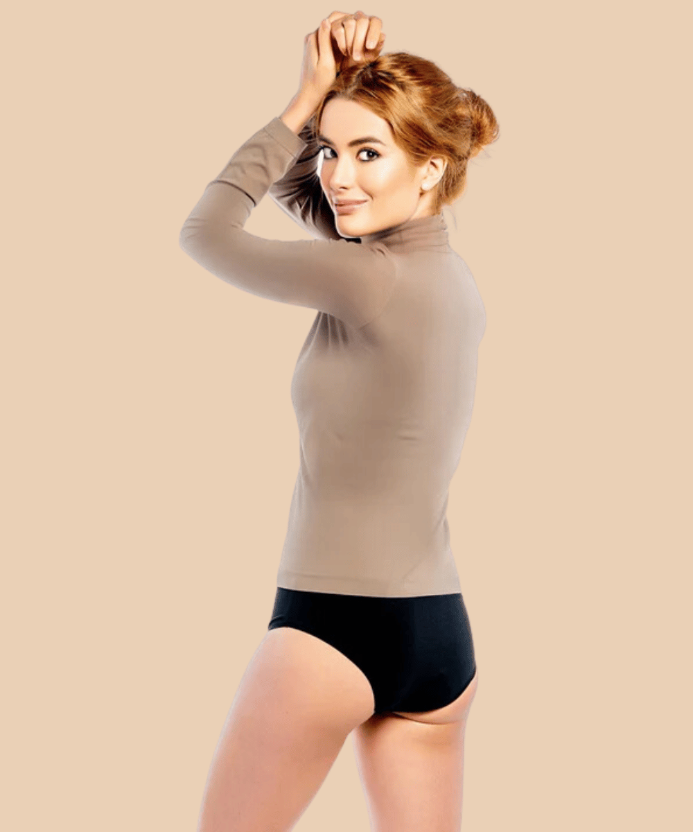 Anaissa Camiseta de cuello alto con fibra Emana 3D Vera Tienda