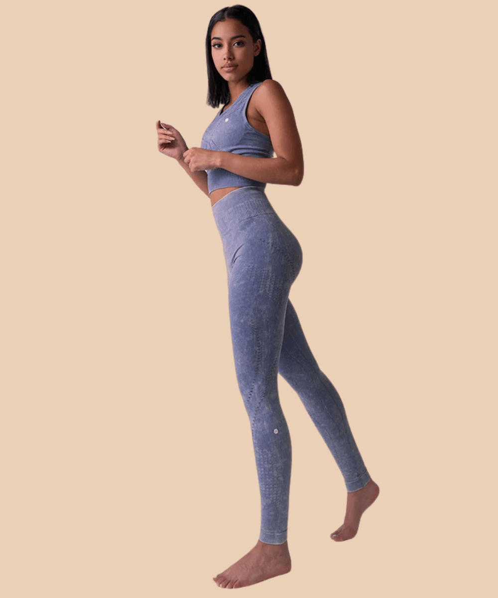 Anaissa Set: Legging y Top deportivo con fibra Emana 3D Stone Grandes descuentos