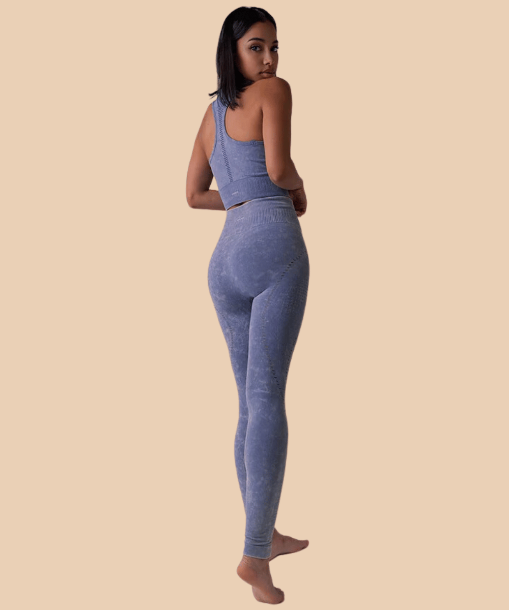 Anaissa Set: Legging y Top deportivo con fibra Emana 3D Stone Grandes descuentos