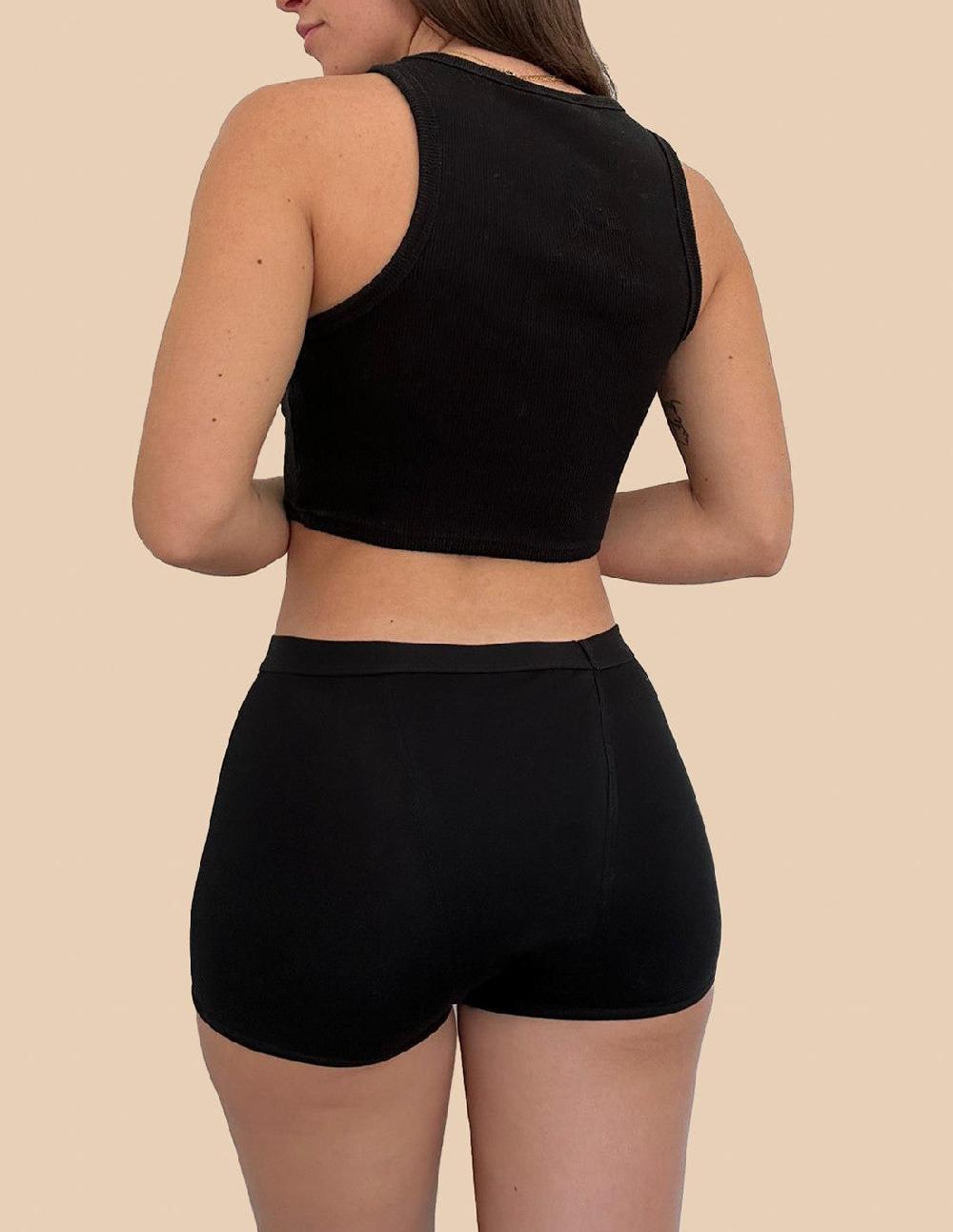 Anaissa Short menstrual fabricada en bambú flujo abundante- Incontinencia- Protección de fugas Amélie Ahorra y exporta
