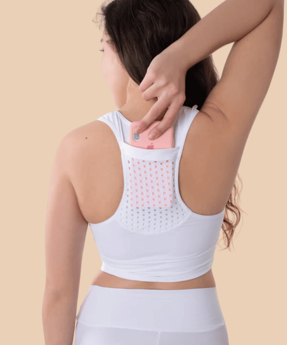 Anaissa Top deportivo con bolsillo Cutback Última moda