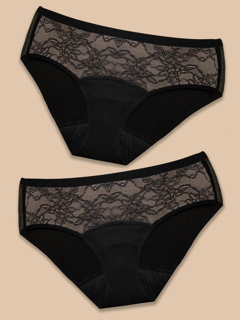 Anaissa Pack 2 Bragas menstruales reutilizables algodón flujo abundante Colette Rebajas online