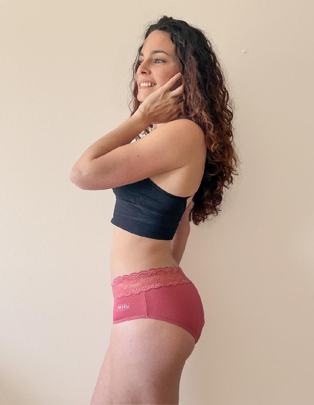 Anaissa Pack 2 Bragas menstruales reutilizables fabricadas en bambú flujo abundante Lola Envío gratis