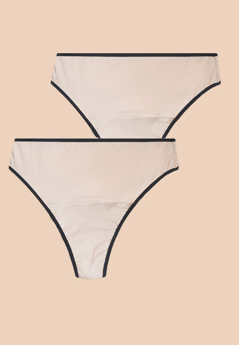 Anaissa Pack 2 Tangas menstruales fabricada en algodón Flujo moderado Jolie Últimos 3 días