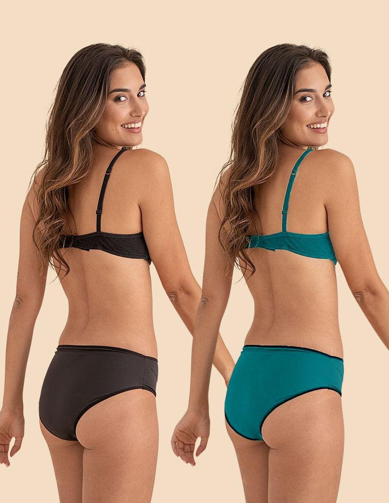 Anaissa Pack:2 Bikinis menstruales para adolescente flujo abundante Céline Grandes ahorros