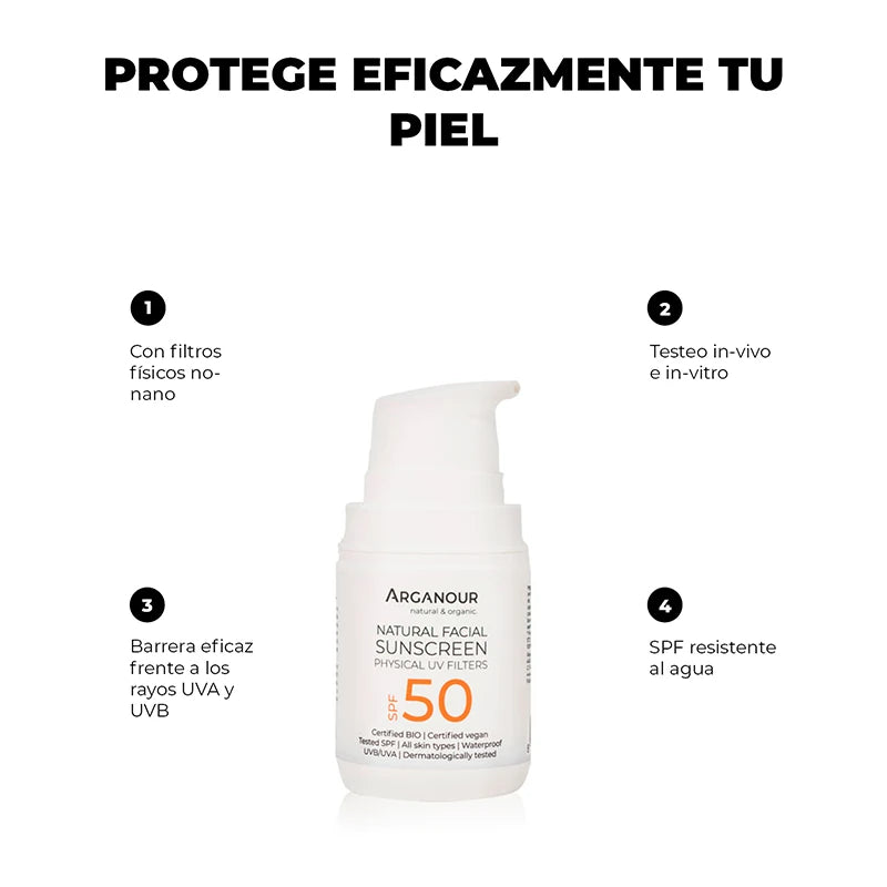 Arganour Protector Solar SPF50 Rebajas online