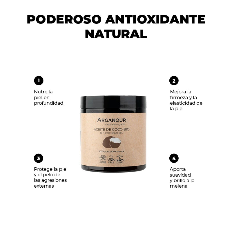 Arganour Aceite de coco 100% puro Grandes descuentos