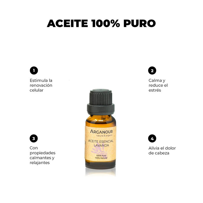 Arganour Aceite Esencial de Lavanda 100% Puro Liquidación