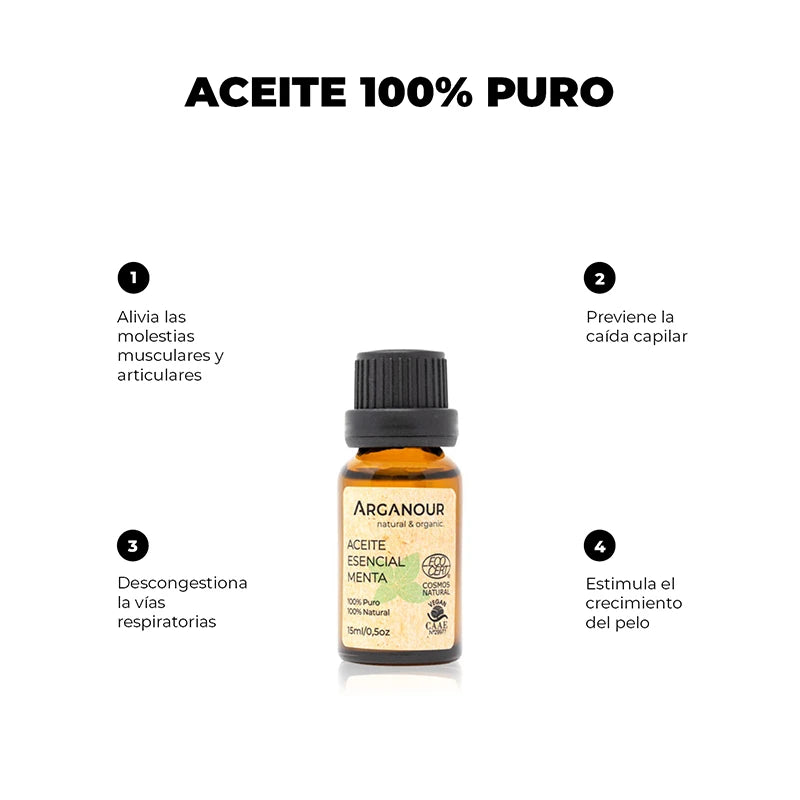 Arganour Aceite Esencial de Menta 100% Puro Precios de Black Friday