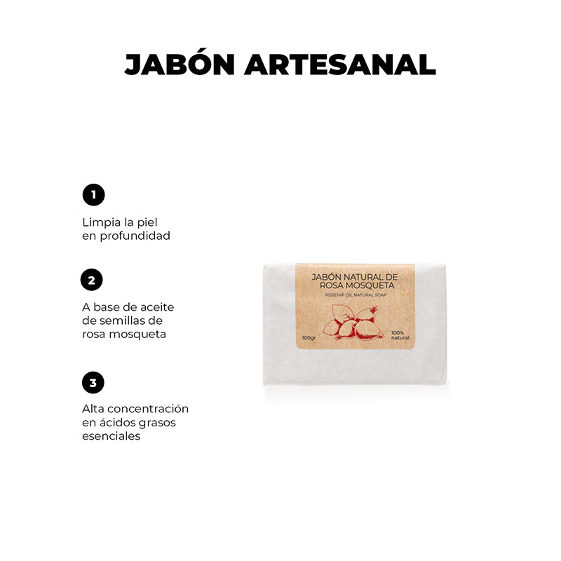 Arganour Jabón natural con rosa mosqueta Rebajas de fin de temporada