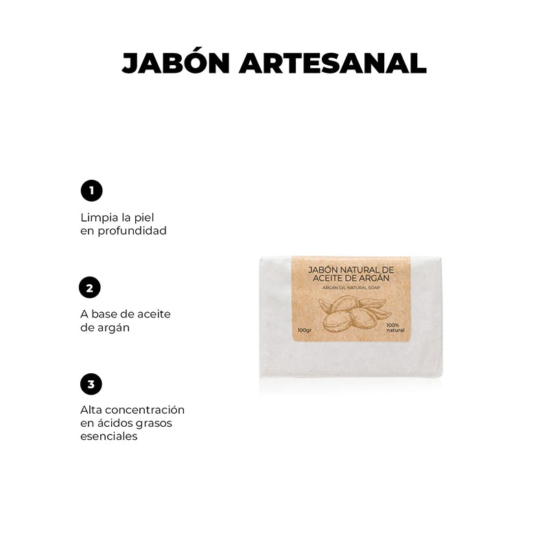 Arganour Jabón natural con aceite de argán Devoluciones gratuitas