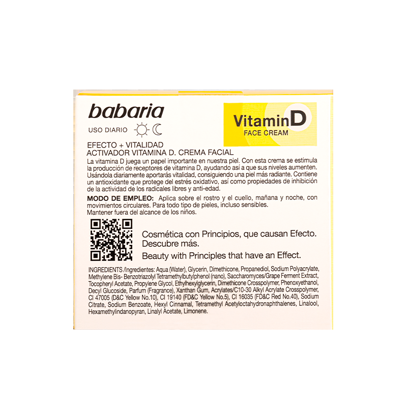 ﻿Babaria Crema Facial Vitamin D Tienda de fábrica