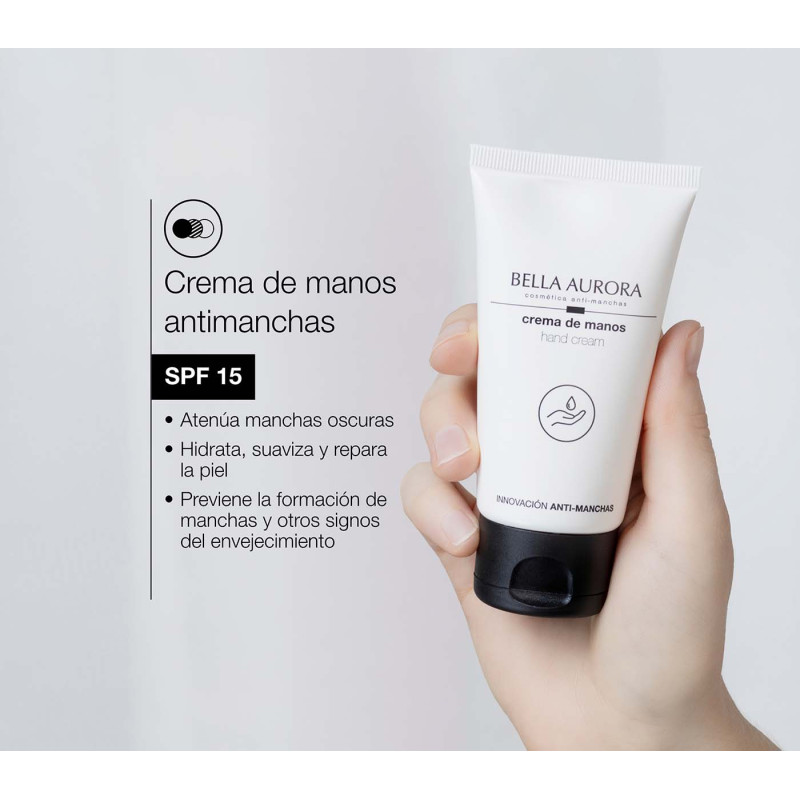 Bella Aurora Crema de manos antimanchas y antiedad SPF15 Limitado a 3 días