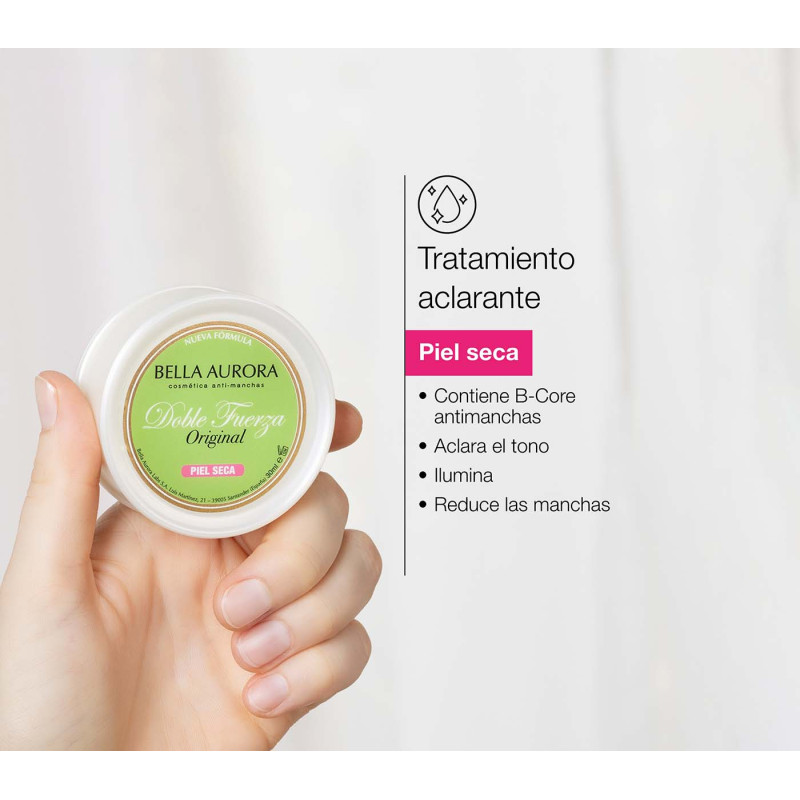 Bella Aurora Doble Fuerza para piel seca. Crema aclarante Descuentos del mes
