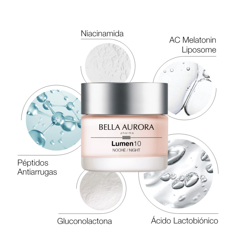 Bella Aurora Lumen10 Crema Antiedad Antimanchas Noche Última moda