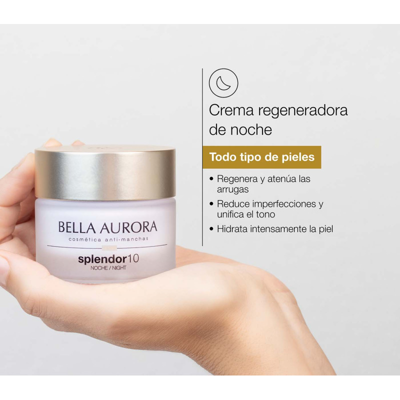 Bella Aurora Splendor 10 Crema antiarrugas de noche. Regenerador de noche Envío gratis