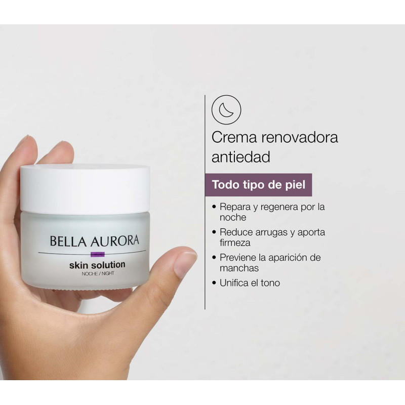 Bella Aurora Night Solution crema antiedad de noche y bálsamo reparador Tienda de fábrica