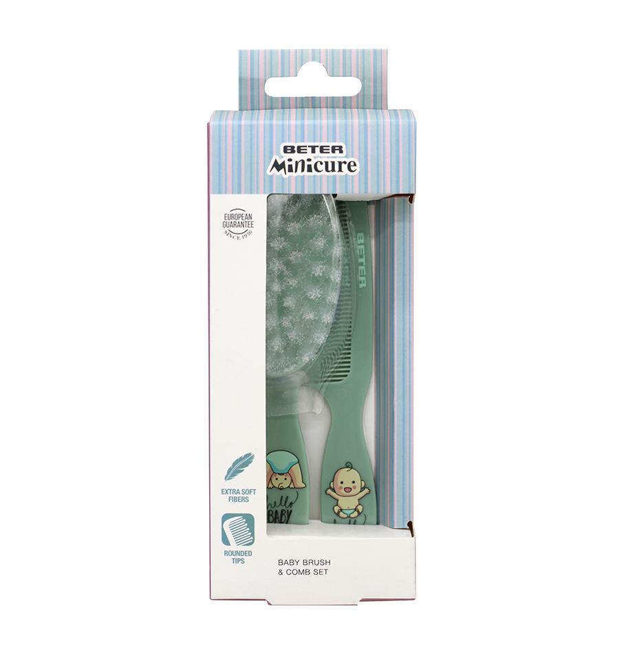 Beter Set de peine y cepillo para bebé Venta caliente