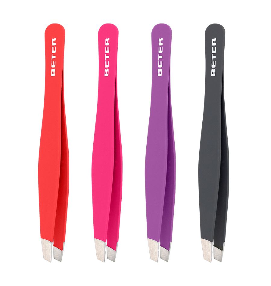 Beter Pinza de depilar punta oblicua Soft Touch Rebajas de fábrica