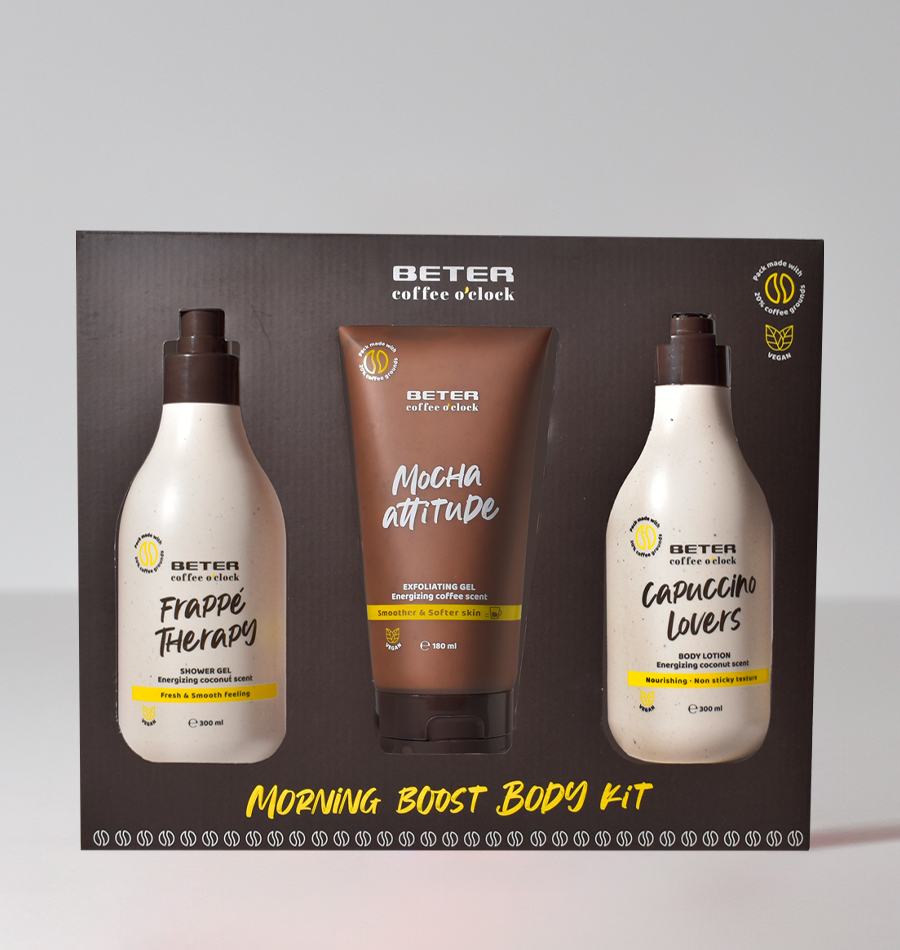 Beter Set regalo Coffee o clock Morning Boost body Kit Solo hoy