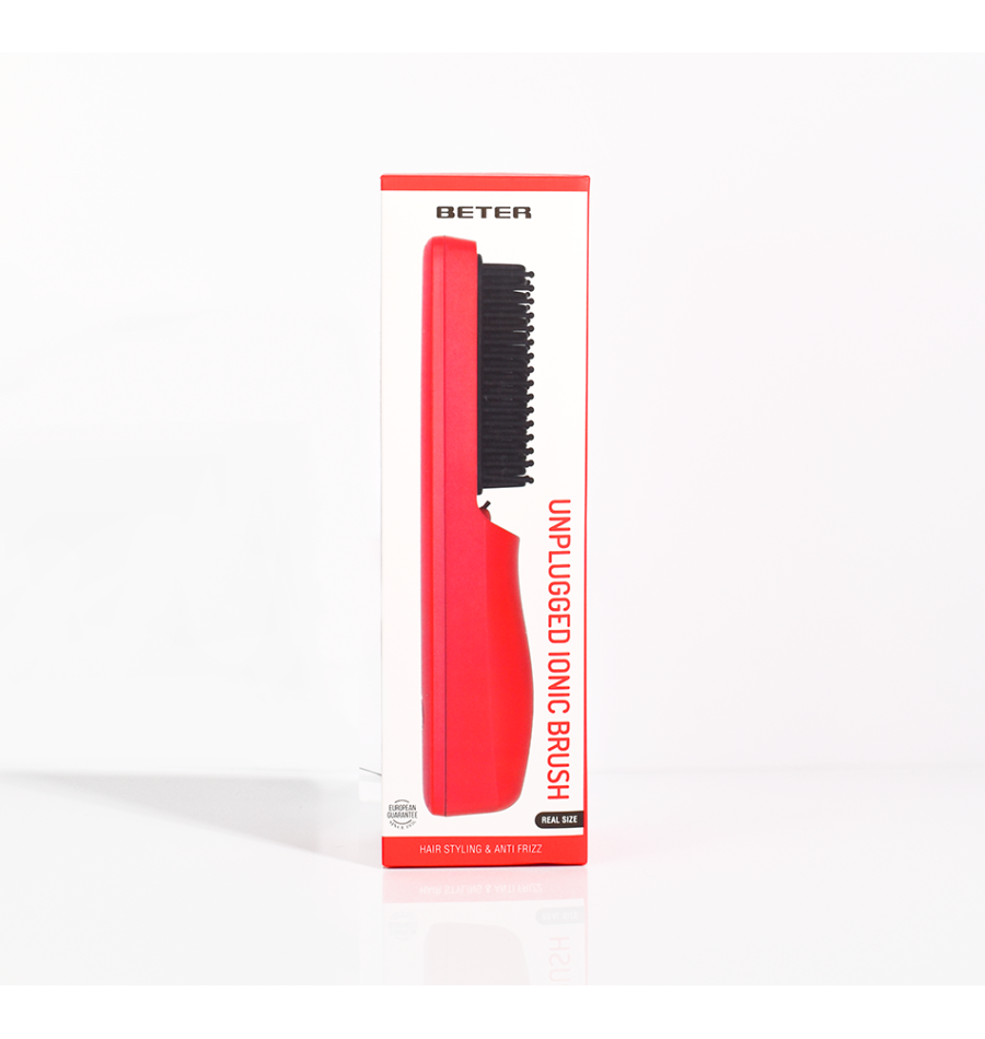 Beter Cepillo iónico inalámbrico GRWM- Rojo Ahorra y exporta