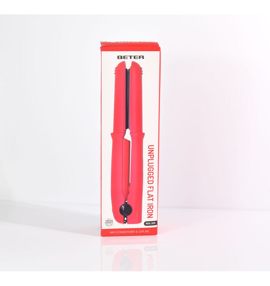 Beter Plancha de cabello inalámbrica GRWM- Rojo Libre de impuestos