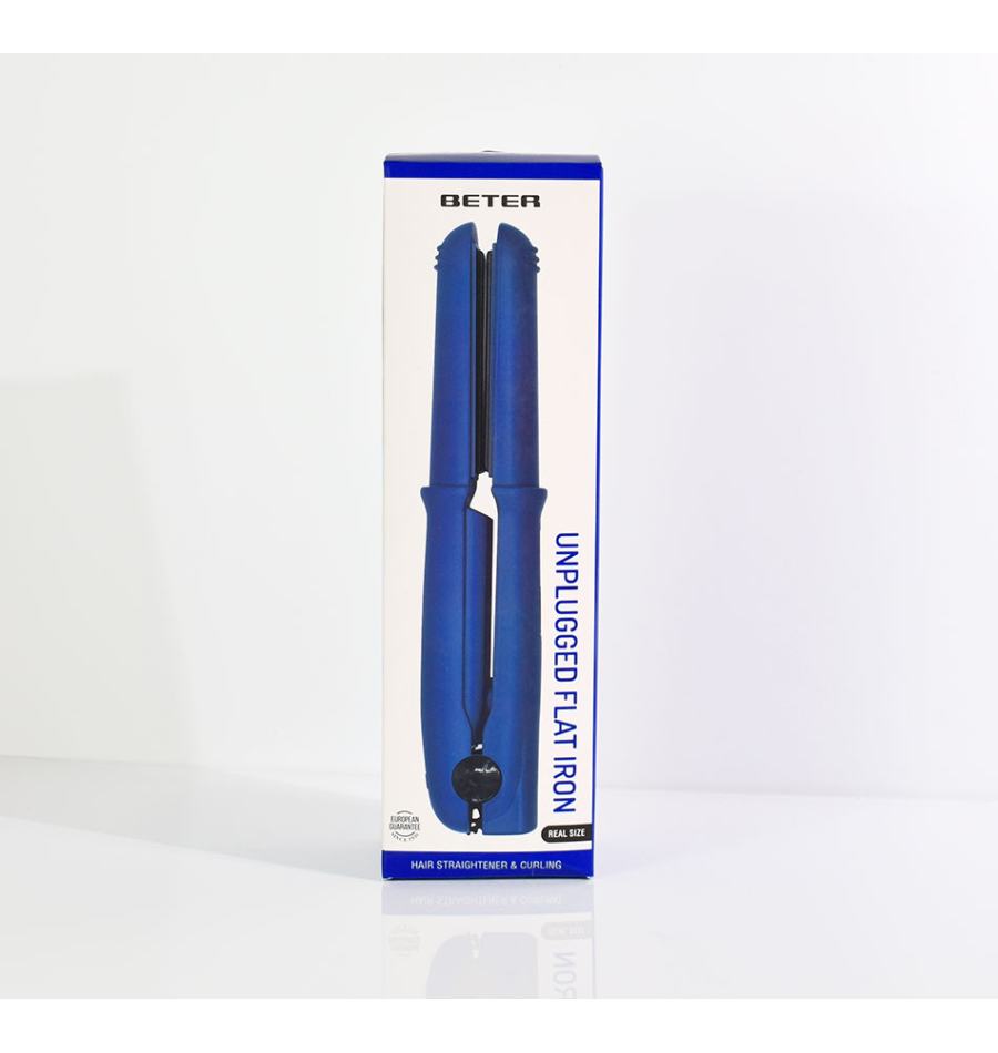 Beter Plancha de cabello inalámbrica GRWM- Azul Descuentos del mes