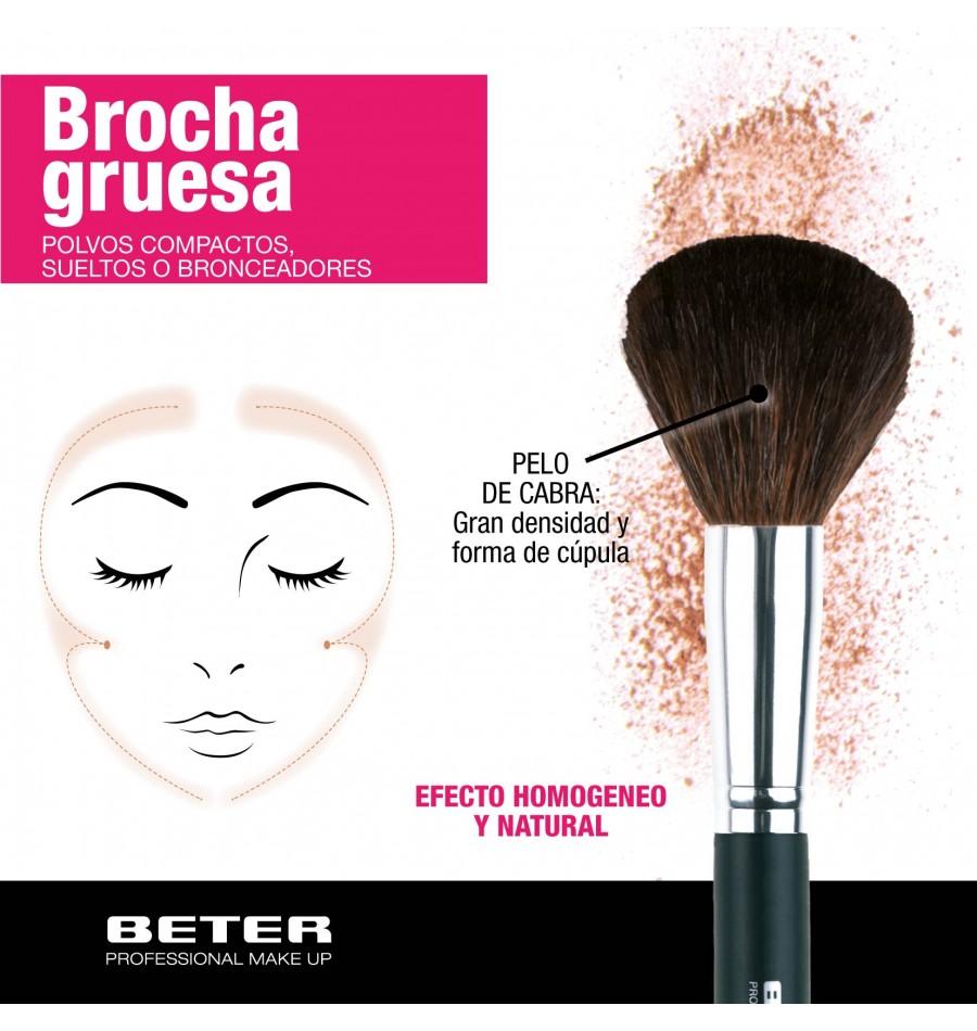 Beter Brocha maquillaje gruesa. Pelo de cabra Envío gratis