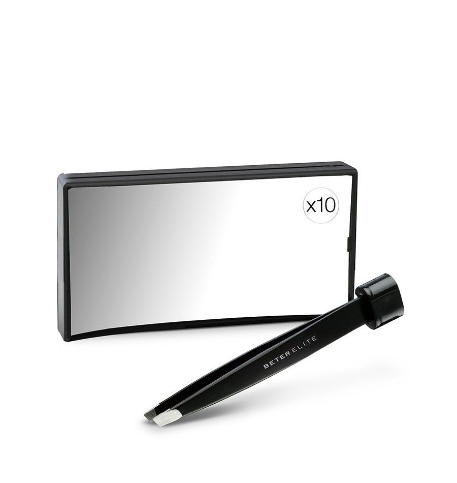 Beter Espejo rectangular de aumento x 10 con pinza incorporada