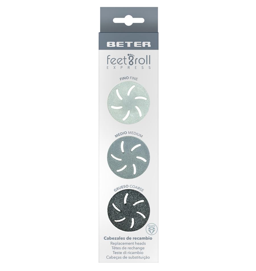 Beter Cabezales de cuarzo de recambio Feet&Roll Express Envío gratis