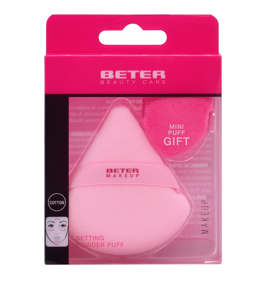 Beter 2 piezas triangular powder puff Último día