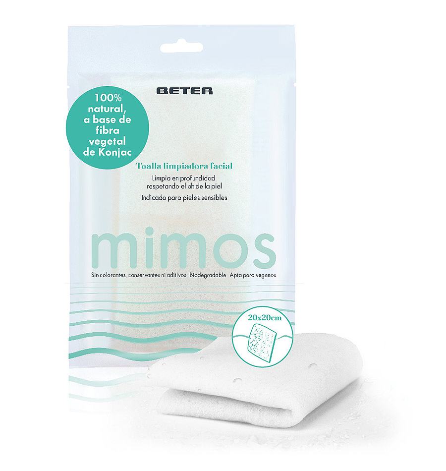 Beter Toalla facial de konjac Mimos Superdescuento