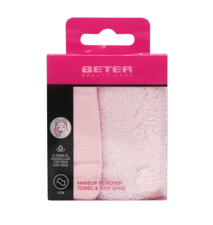 Beter Cleansing experience: toalla mágica desmaquilladora y banda de cabello