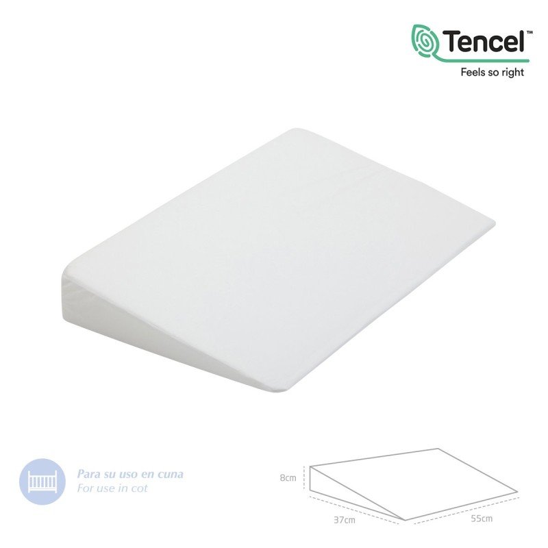 ﻿Cambrass ALMOHADA CONFORT CUNA 55x37x8.5 CM LISO E BLANCO