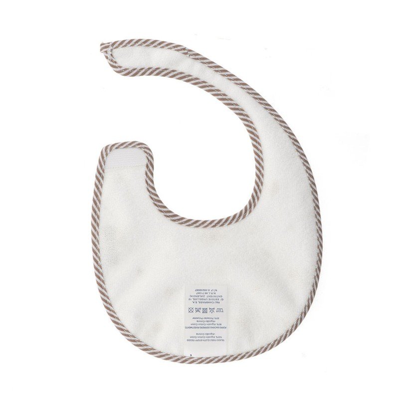 Cambrass BABERO REDONDO CON VELCRO GREENY BEIGE 16x19x1 CM Descuento por venta flash