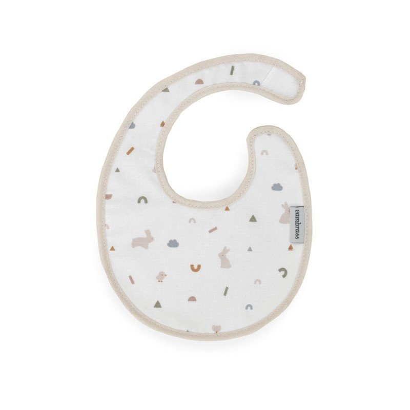 Cambrass BABERO REDONDO CON VELCRO RABBIT BEIGE 16x19x1 CM