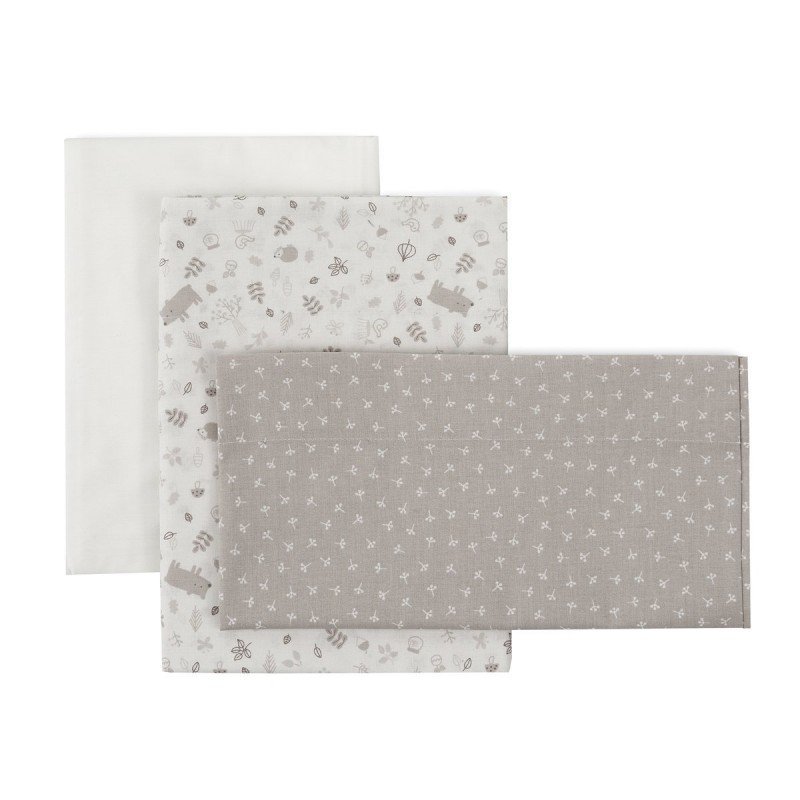 Cambrass SABANA CUNA 3 PCS (CUNA 60) 60x120x1 CM ABETE BEIGE