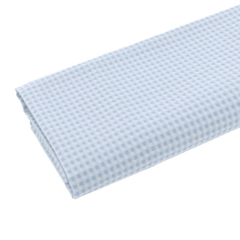 Cambrass SABANA CUNA 3 PCS (CUNA 70) 120x180x1 CM VICHY10 CELESTE Grandes descuentos