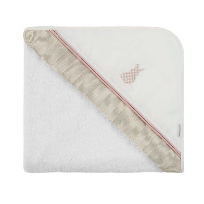 Cambrass CAPA DE BAÑO DELANTAL 100x100x1 CM LINO ROSA
