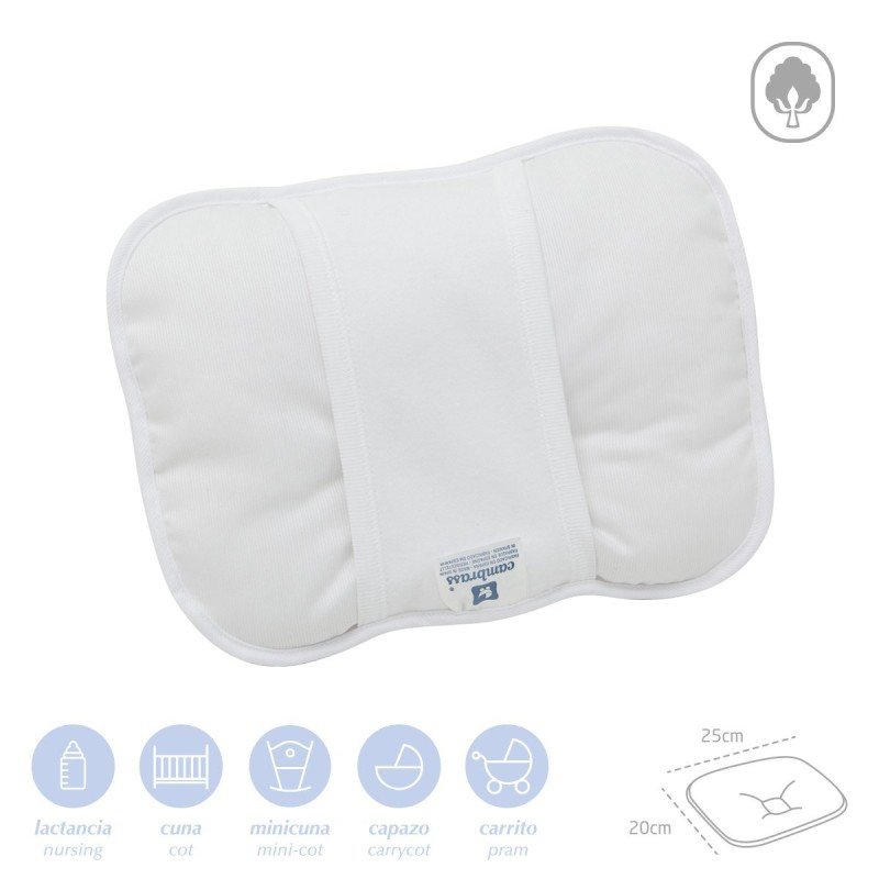 Cambrass COJIN DE BRAZO 25x20x1 CM LISO E BLANCO Descuentos del mes