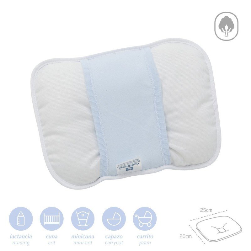 Cambrass COJIN DE BRAZO 25x20x1 CM LISO E CELESTE Oferta exclusiva