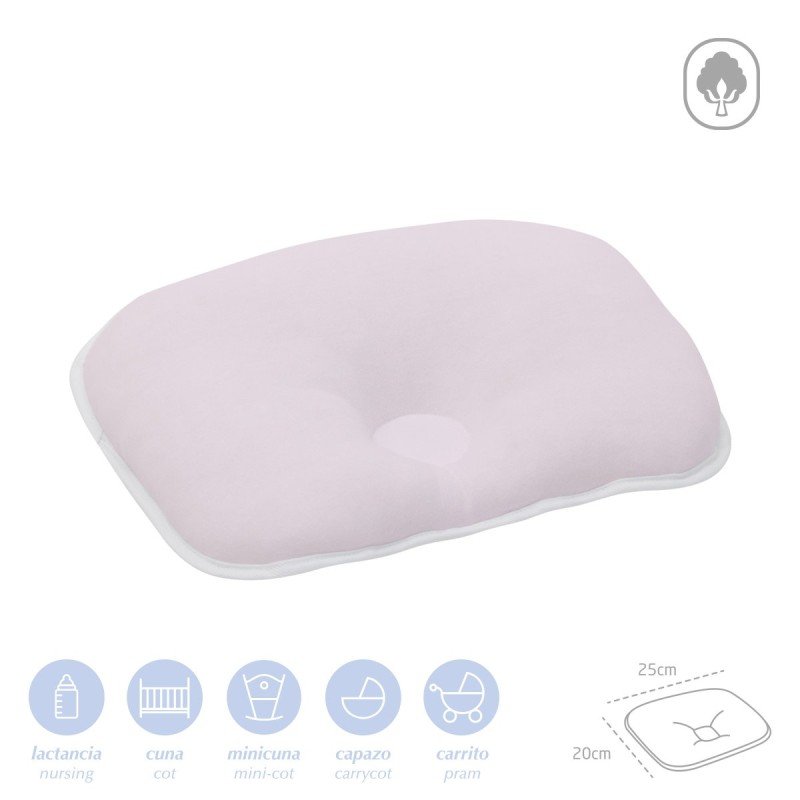 Cambrass COJIN DE BRAZO 25x20x1 CM LISO E ROSA