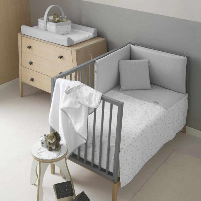 Cambrass MINICUNA TIJERA MADERA ARDI GRIS/BCO 55x87x74 CM Tienda