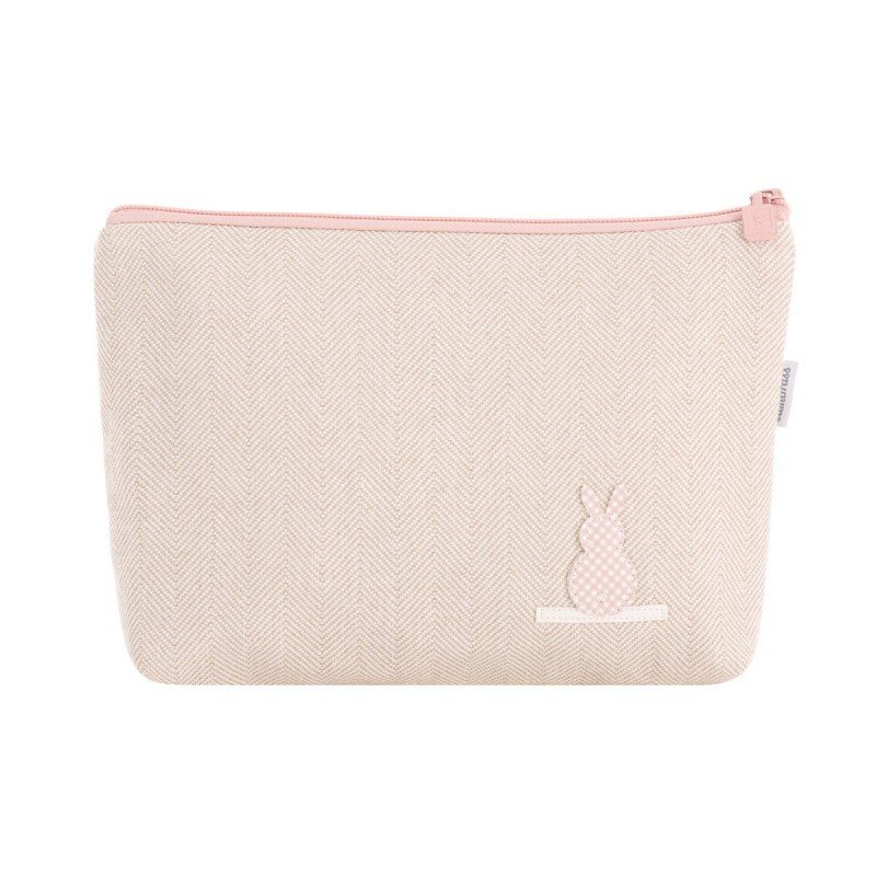 Cambrass BOLSA ASEO LINO ROSA 6x28x20 CM