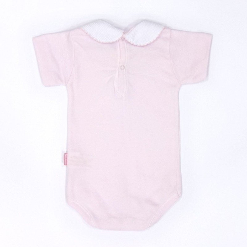 Cambrass BODY CON CUELLO MANGA CORTA I. D.R. LISO ROSA Promoción trimestral