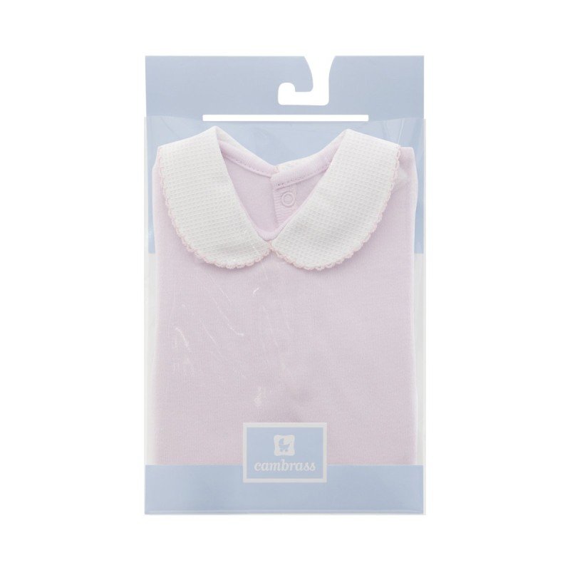 Cambrass BODY CON CUELLO MANGA CORTA I. D.R. LISO ROSA Promoción trimestral