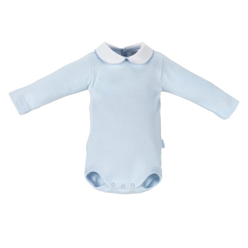 Cambrass BODY CON CUELLO MANGA LARGA I. D.R. LISO CELESTE